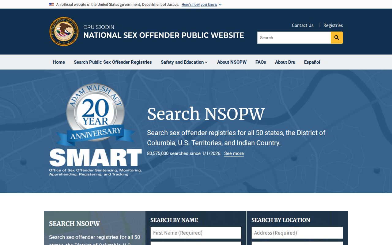 Bristol sex offender search through the National Sex Offender Public Website